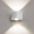 Lampada da parete esterna rettangolare moderna in metallo Tronix, Nero/Bianco, effetto onda d'acqua
