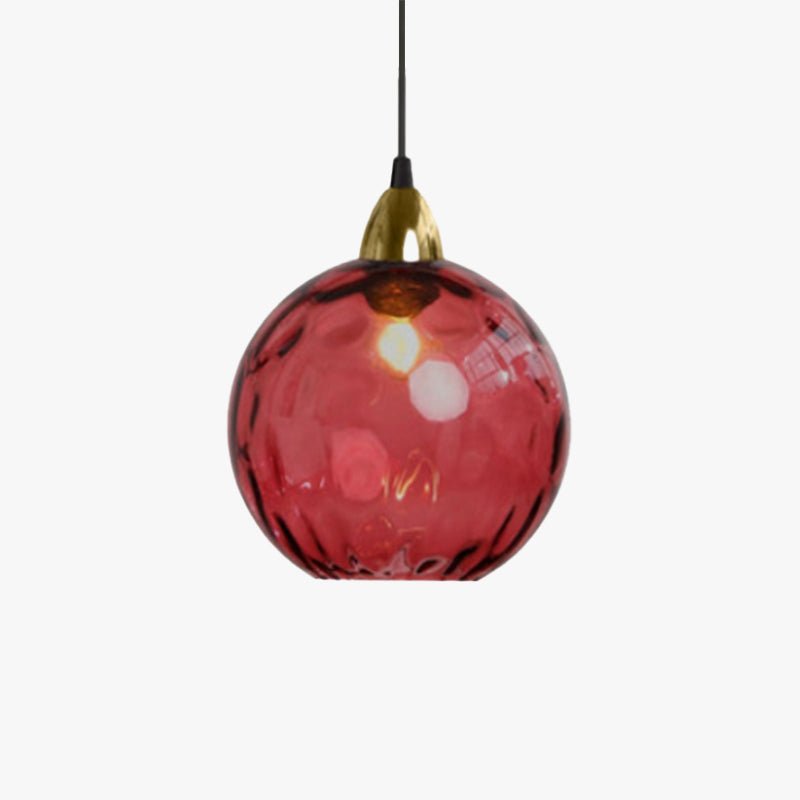 Lampade a sospensione in vetro effetto onda d'acqua