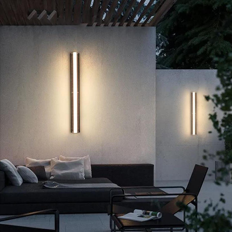 Moderna Lampada da Parete da Giardino Esterna a LED Solare Impermeabile in Acrilico