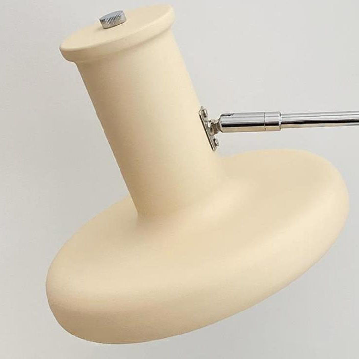 Applique da muro in stile nordico minimalista beige con braccio oscillante e 1 luce