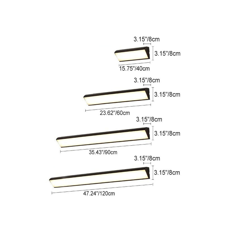 Applique da Parete LED Moderna Minimalista in Alluminio e Acrilico Impermeabile per Esterni e Interni