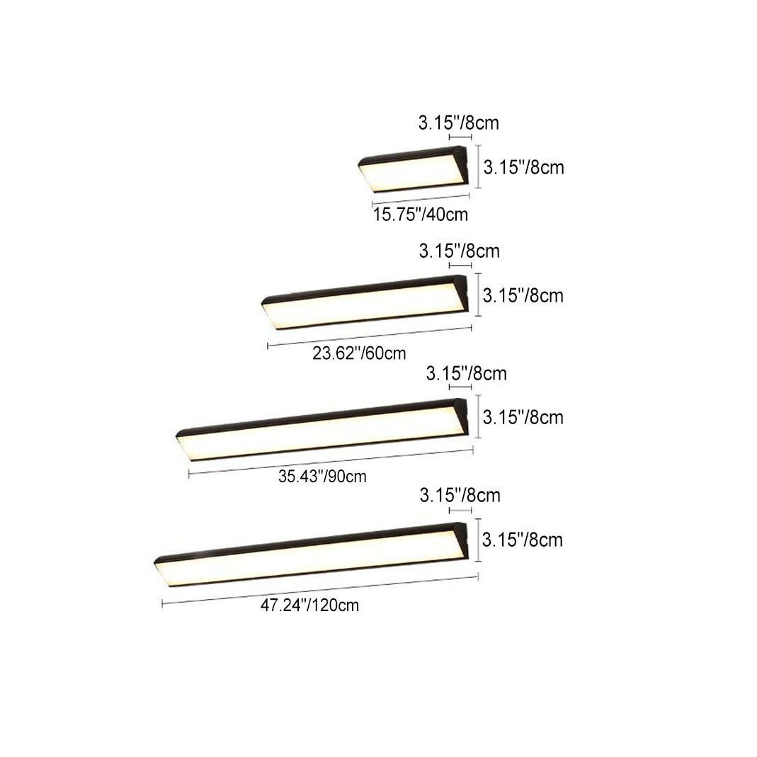 Applique da Parete LED Moderna Minimalista in Alluminio e Acrilico Impermeabile per Esterni e Interni