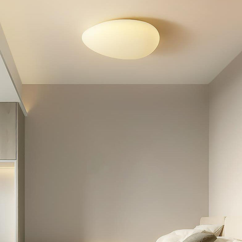 Lampadario a soffitto LED con paralume in PE a ciottoli minimalista nordico