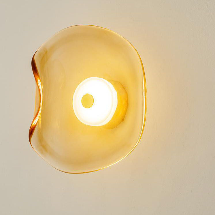 Lampada da Parete LED Rotonda in Vetro Minimalista Moderna Nordic