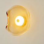 Lampada da Parete LED Rotonda in Vetro Minimalista Moderna Nordic