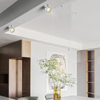 Moderna Lampada da Soffitto a Cilindro Minimalista in Alluminio LED con Angolo Regolabile per Soggiorno