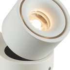 Moderna Lampada da Soffitto a Cilindro Minimalista in Alluminio LED con Angolo Regolabile per Soggiorno