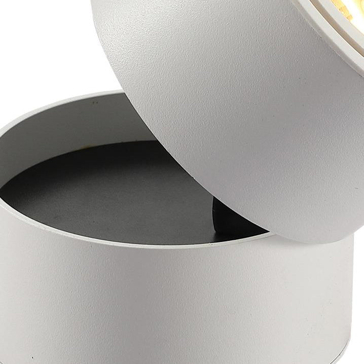 Moderna Lampada da Soffitto a Cilindro Minimalista in Alluminio LED con Angolo Regolabile per Soggiorno
