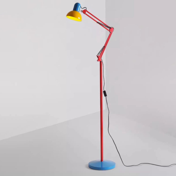 Lampada da Terra a Mezza Cerchio in Ferro 1 Luce Moderno Semplice per Camera da Letto