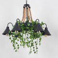Lampadario Retro LED Arisha in Metallo Nero per Ristoranti/Bar/Soggiorni