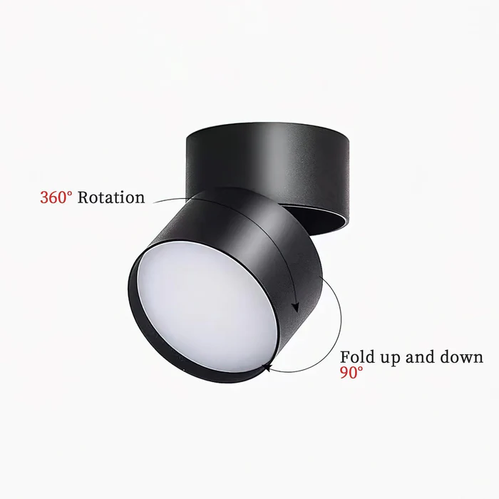 Lampada da soffitto rotante 360 regolabile