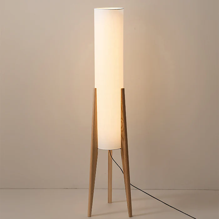 Lampada da Terra in Legno Massello Nordic