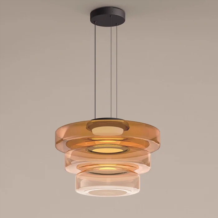 Lampada a Sospensione in Vetro Stile Bauhaus