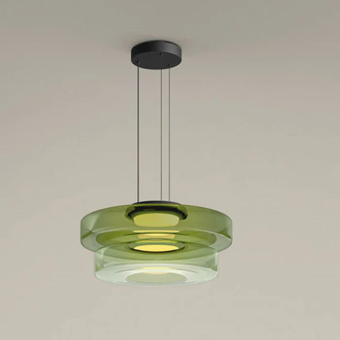 Lampada a Sospensione in Vetro Stile Bauhaus