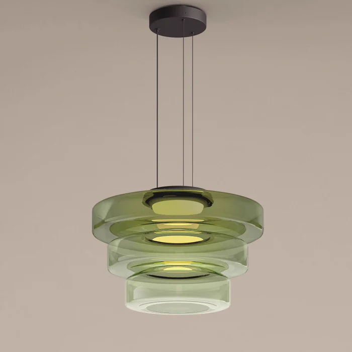 Lampada a Sospensione in Vetro Stile Bauhaus