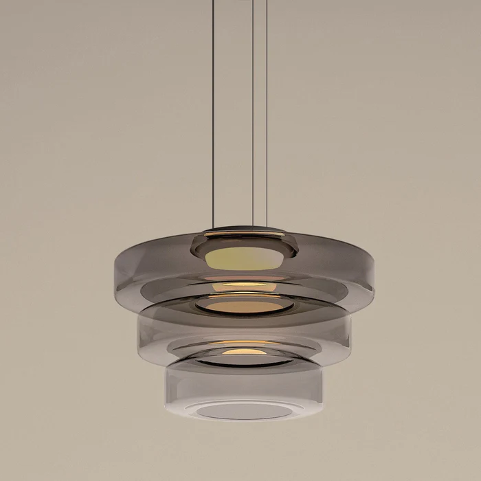 Lampada a Sospensione in Vetro Stile Bauhaus