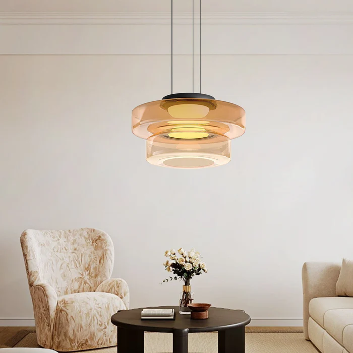 Lampada a Sospensione in Vetro Stile Bauhaus