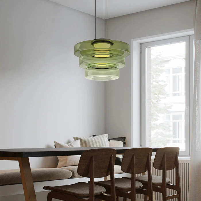 Lampada a Sospensione in Vetro Stile Bauhaus