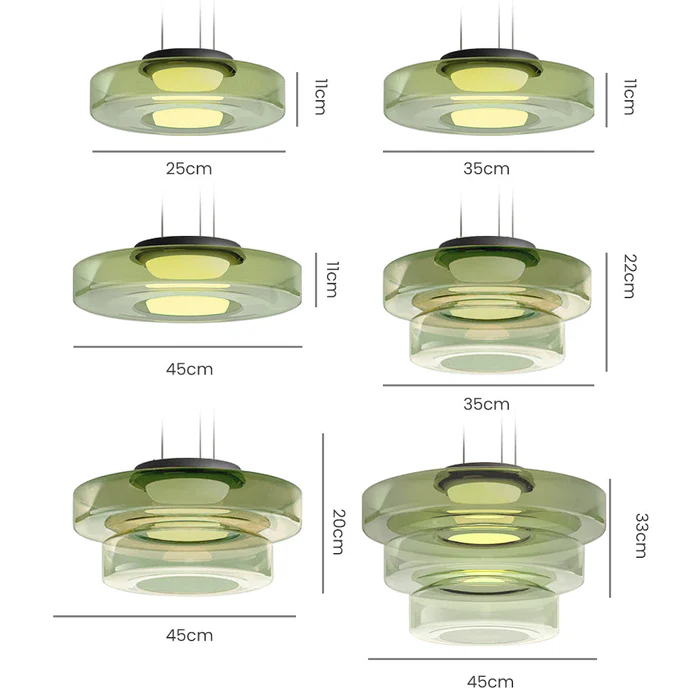 Lampada a Sospensione in Vetro Stile Bauhaus