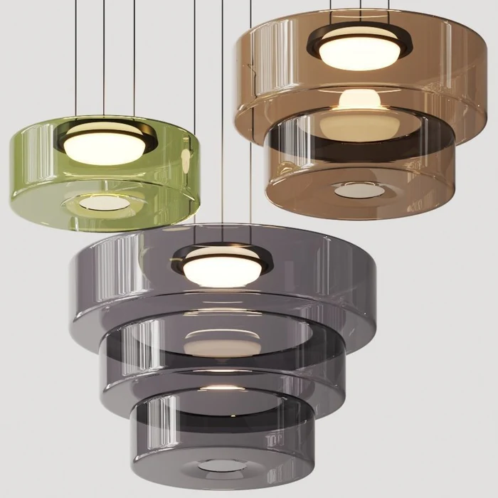 Lampada a Sospensione in Vetro Stile Bauhaus