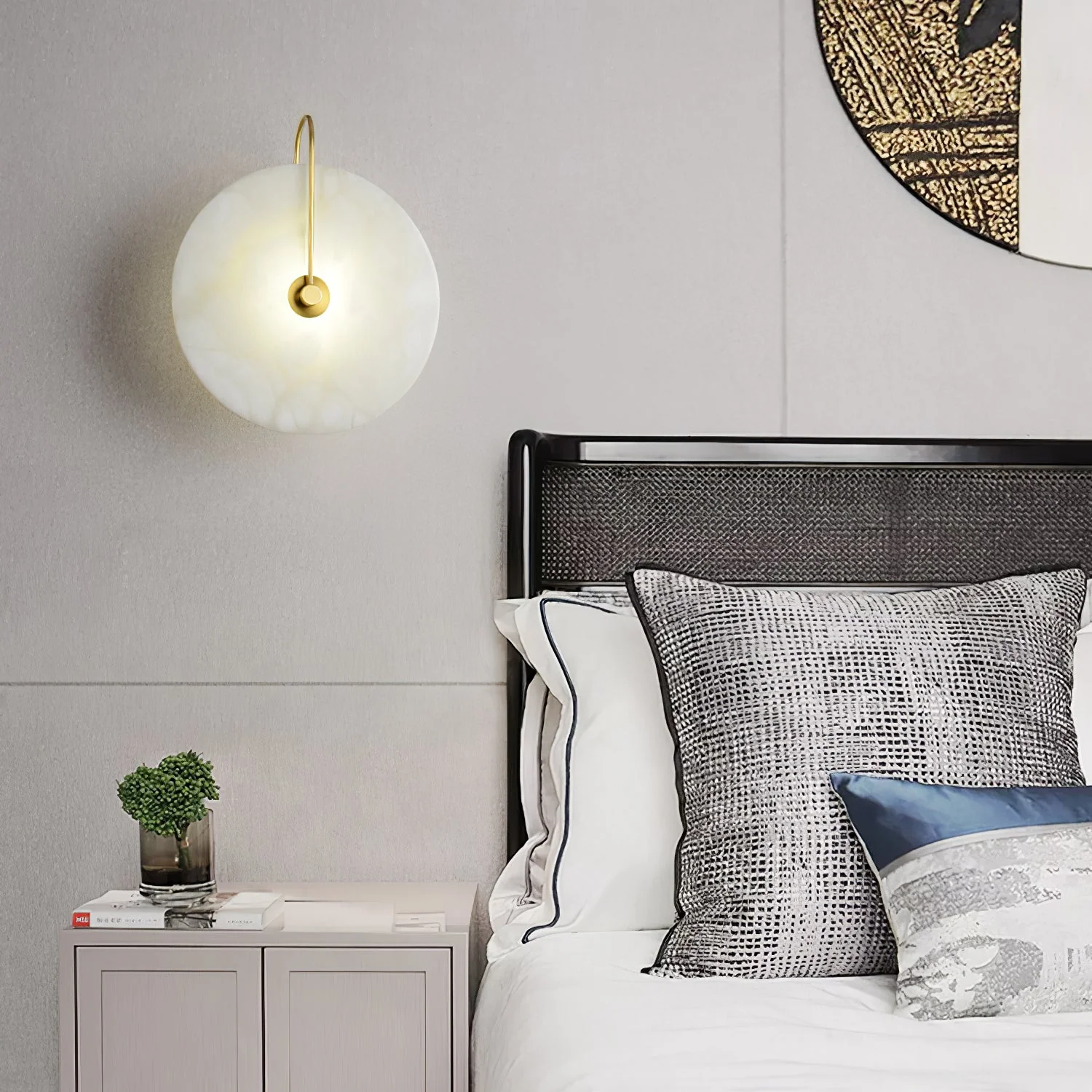 Lampada da Parete in Alabastro Nordico