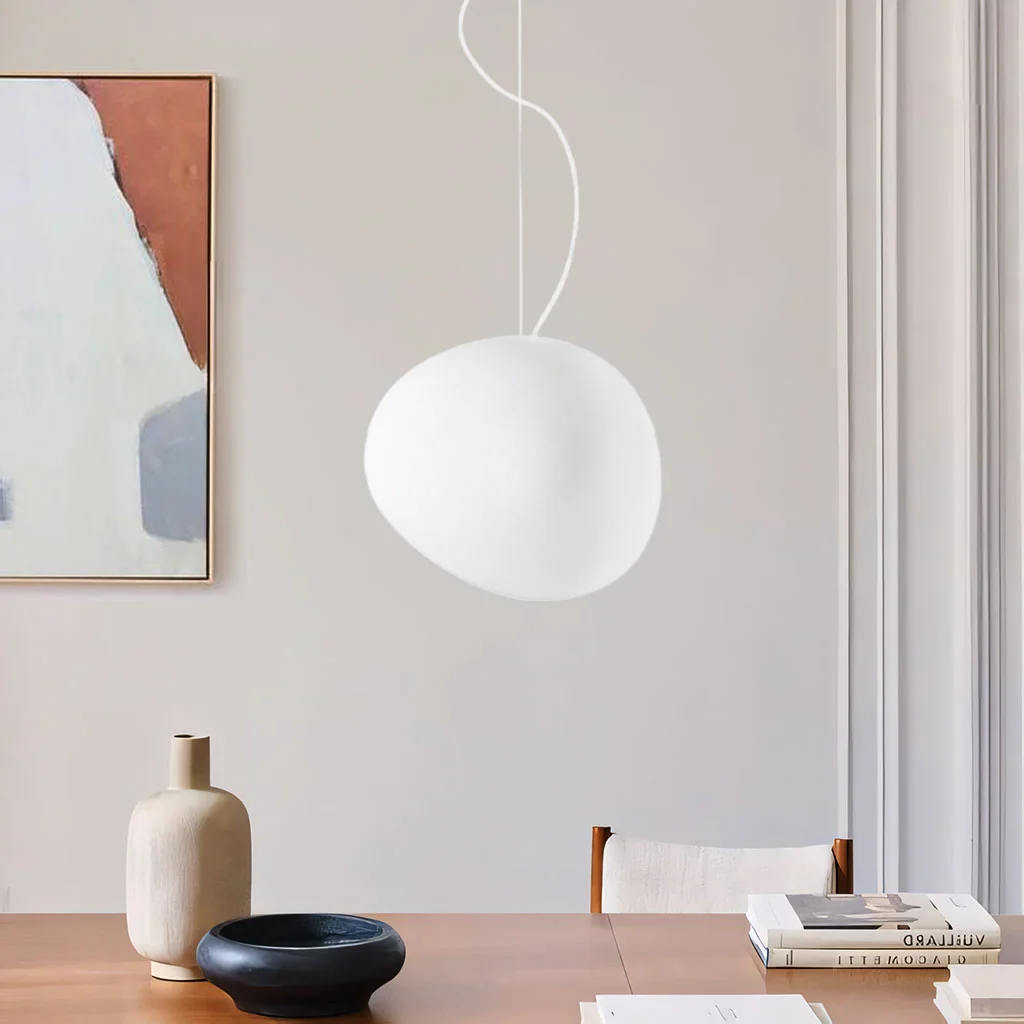 Lampada a Sospensione Nordic White Pebble