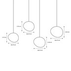 Lampada a Sospensione Nordic White Pebble
