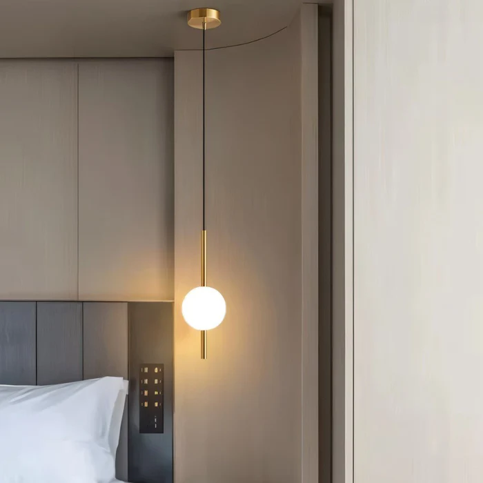 Lampada Appesa Cilindrica Moderna da Comodino