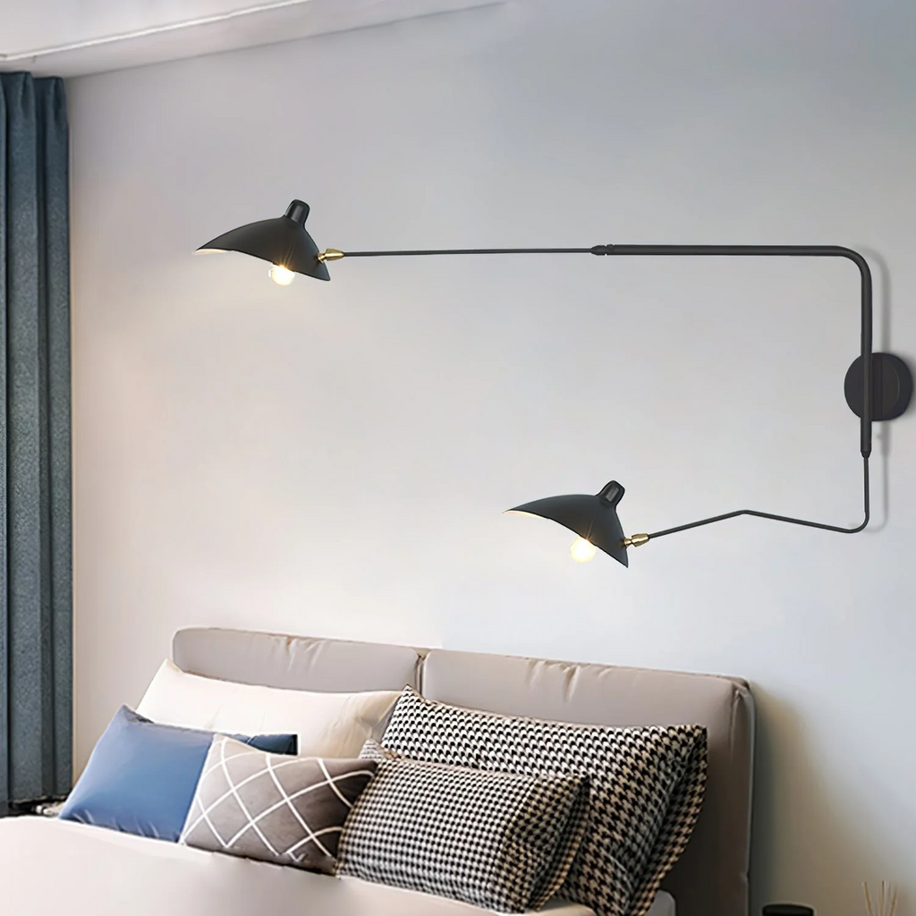 Lampada da Parete Chic a Doppia Testa