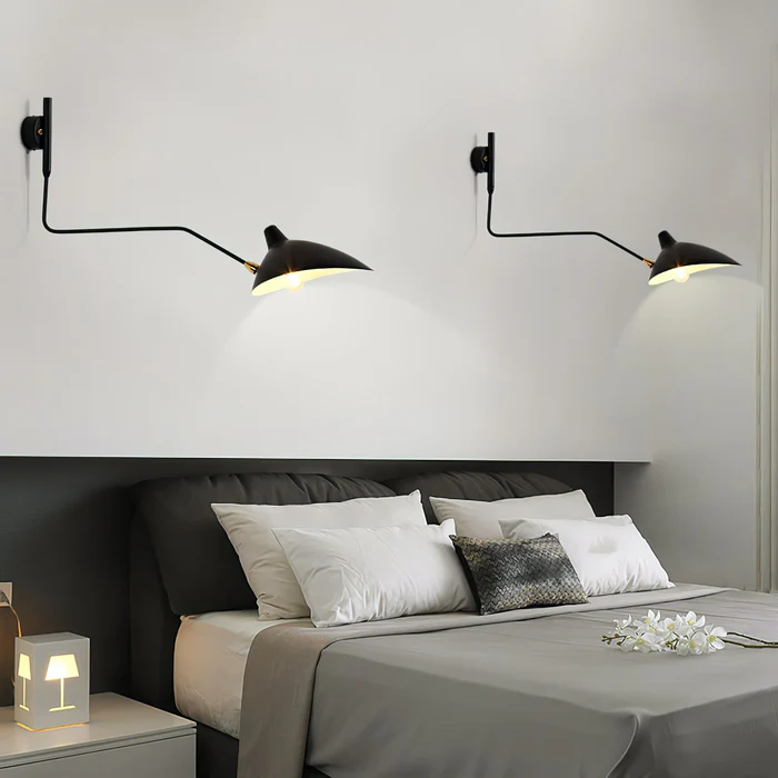 Lampada da Parete Chic a Doppia Testa