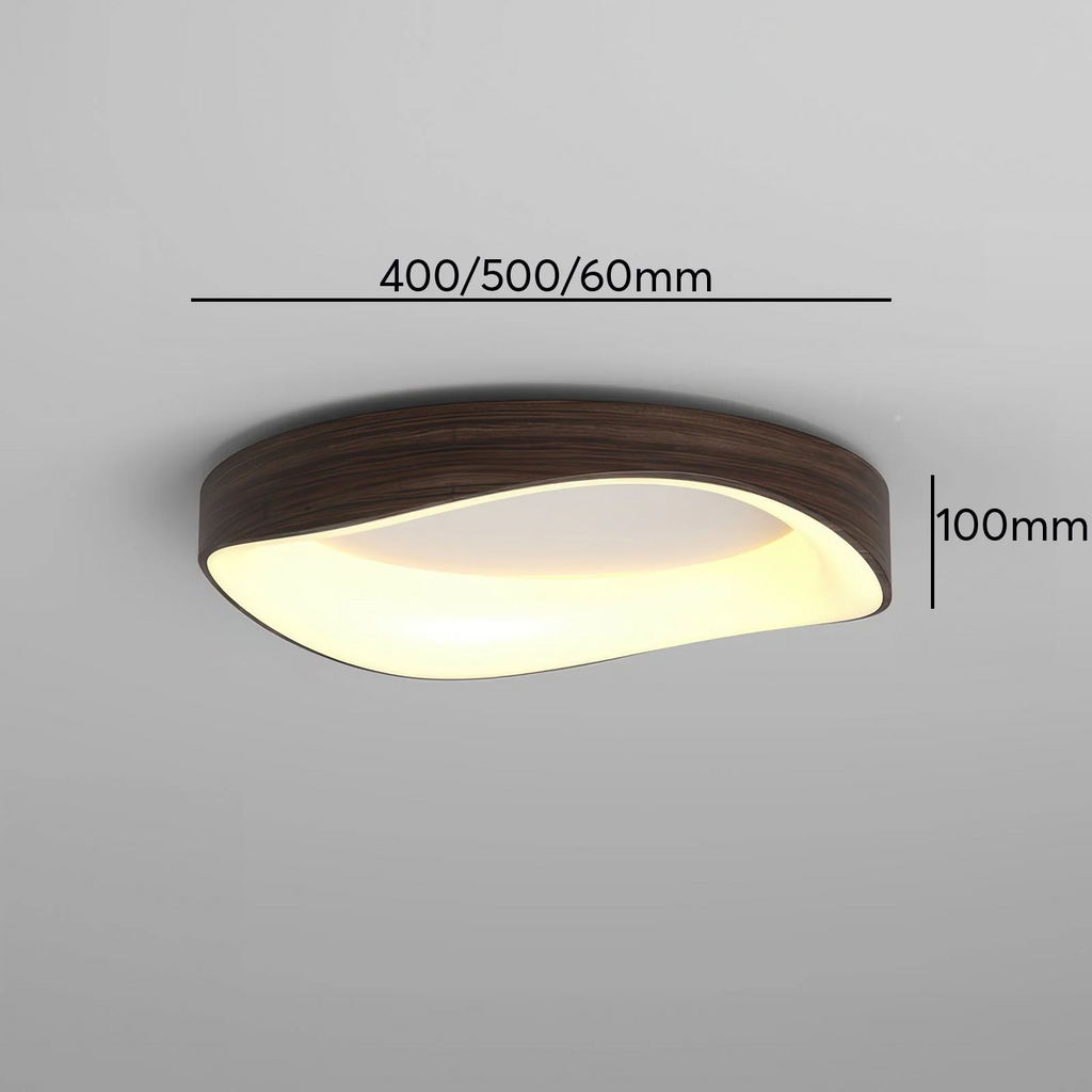 Lampada da soffitto in legno nordico