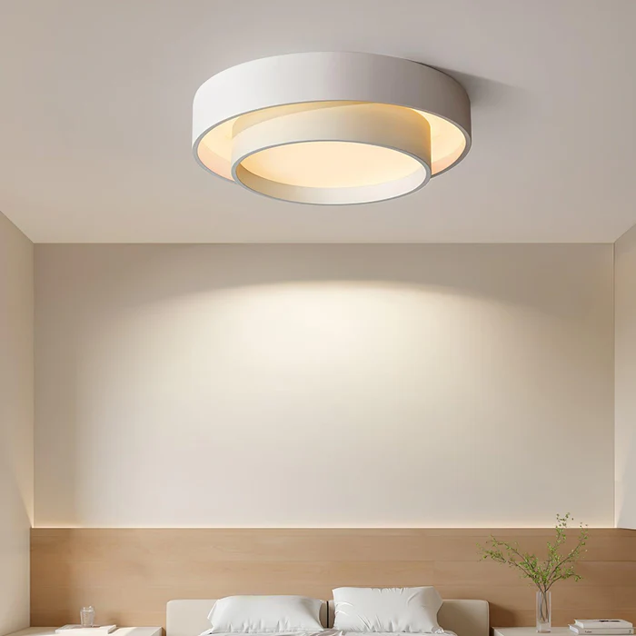 Moderna Luce da Soffitto Rotonda Doppia