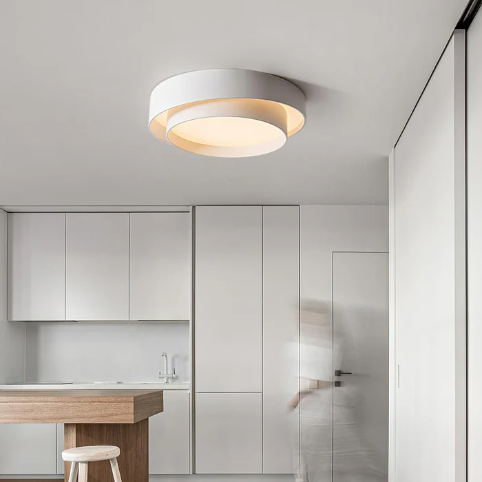 Moderna Luce da Soffitto Rotonda Doppia
