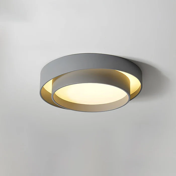 Moderna Luce da Soffitto Rotonda Doppia