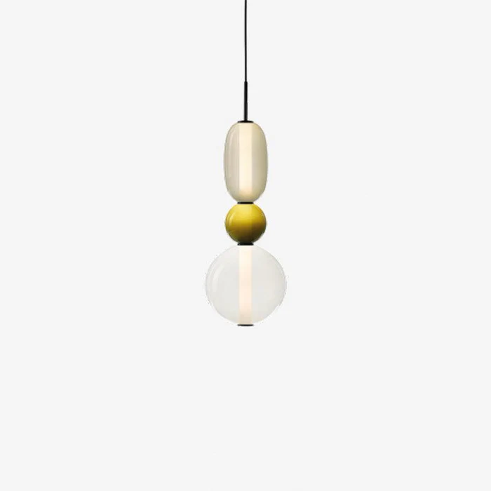 Lampada a Sospensione in Vetro Caramellato Chic
