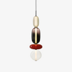 Lampada a Sospensione in Vetro Caramellato Chic