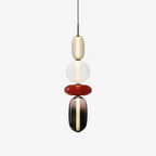 Lampada a Sospensione in Vetro Caramellato Chic