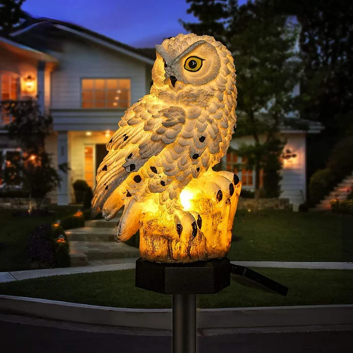 Lampada Creativa a Forma di Gufo Solare