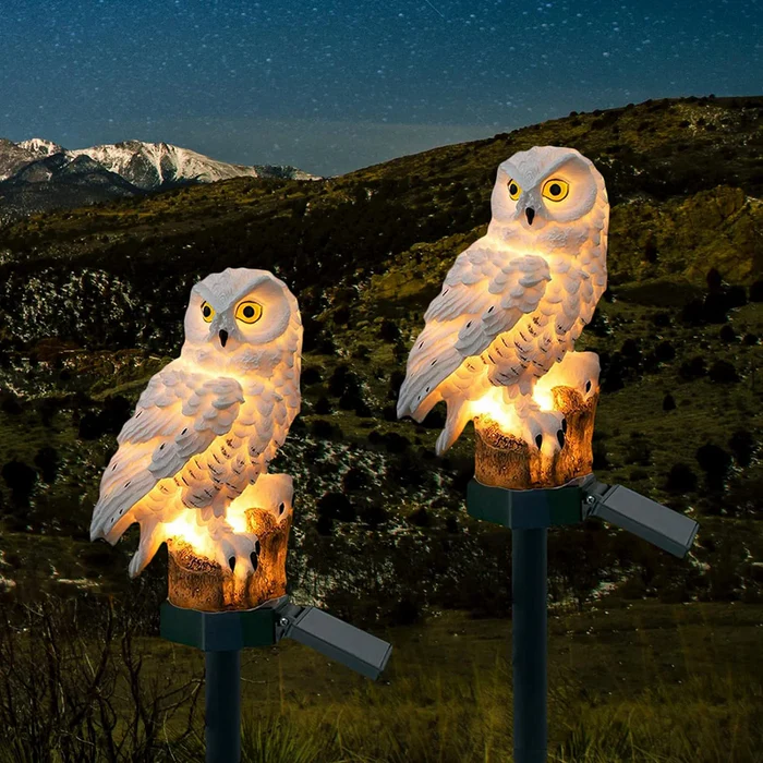 Lampada Creativa a Forma di Gufo Solare