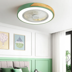 Ventilatori da soffitto in legno contemporanei con luci LED