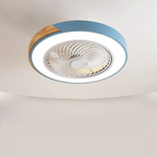Ventilatori da soffitto in legno contemporanei con luci LED
