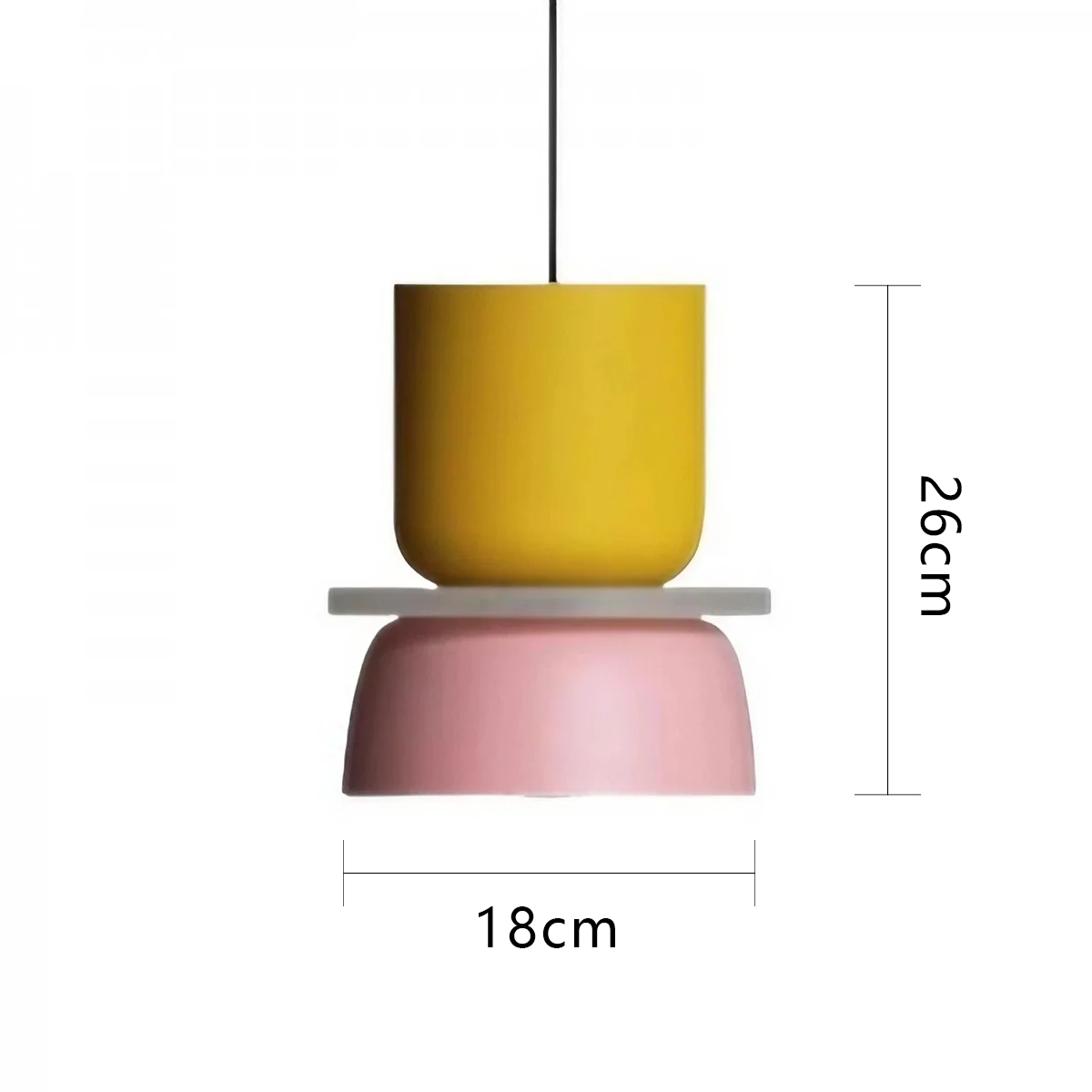 Glarefusion Nordic Simple Macaron Lampada a Sospensione in Acrilico