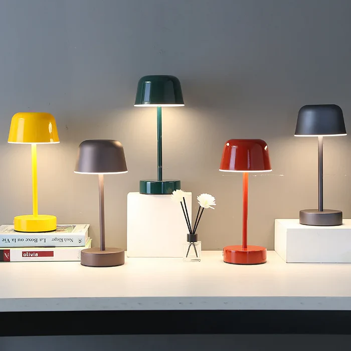 Lampada da Tavolo Moderna Semplice e Elegante in Metallo