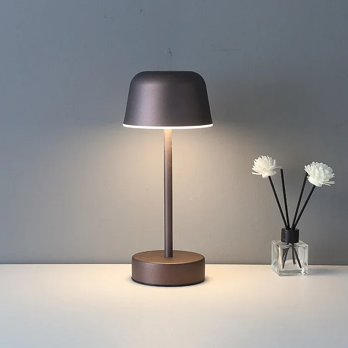 Lampada da Tavolo Moderna Semplice e Elegante in Metallo