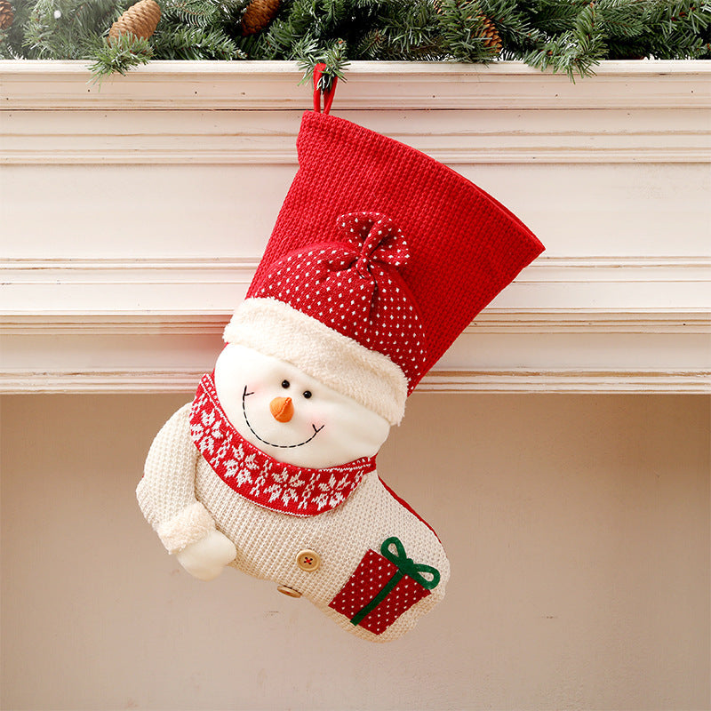 Calze di Natale lavorate a maglia – Decorazione natalizia calda per un Natale festoso