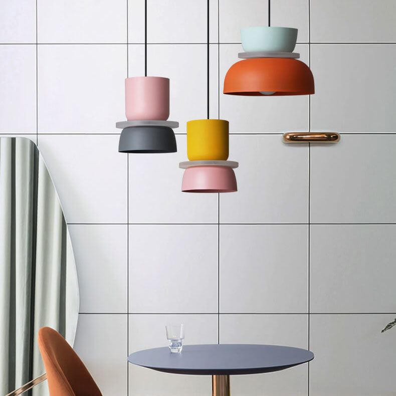 Lampadario LED Nordic Colorato a 1 Luce