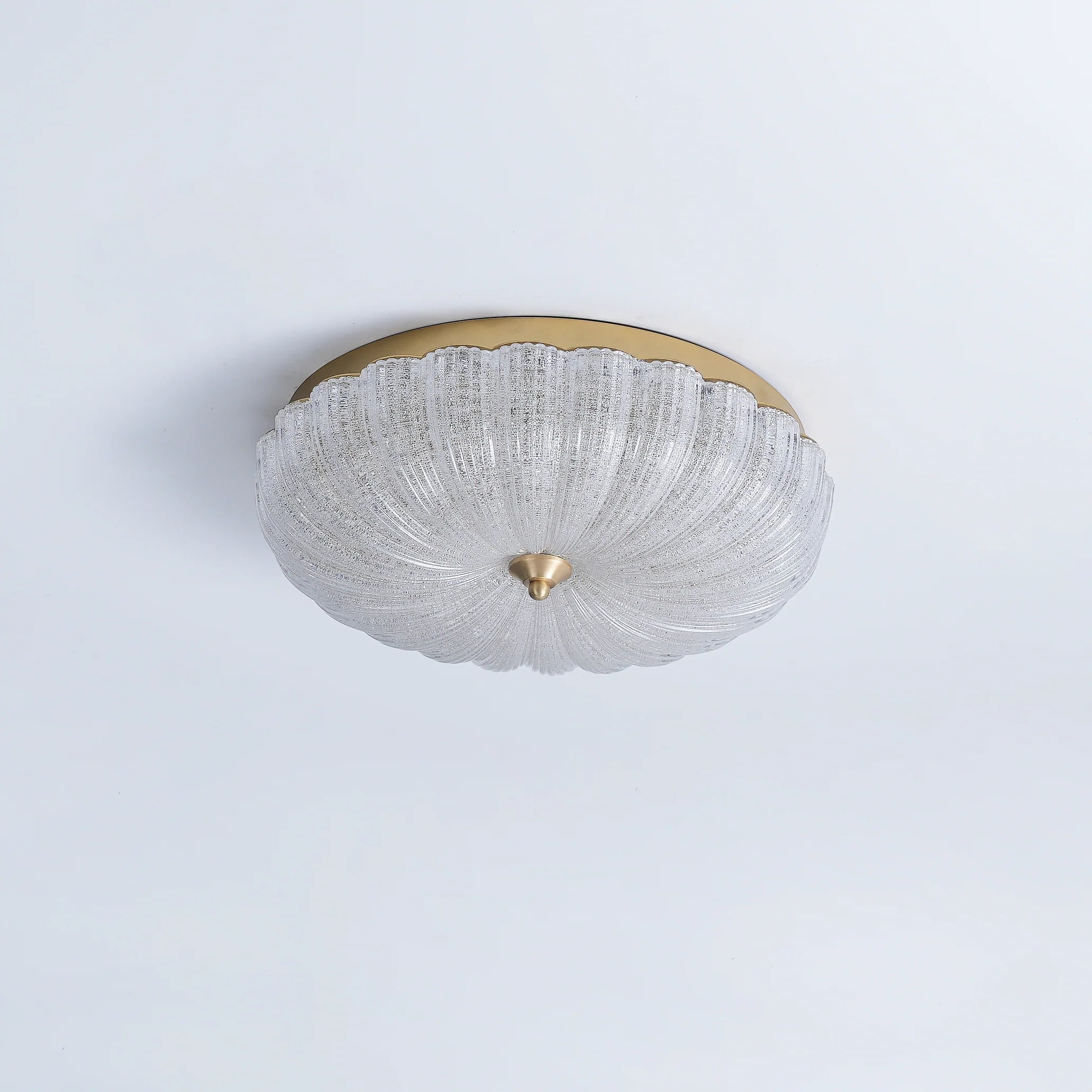 Lampada da soffitto in vetro rotonda elegante