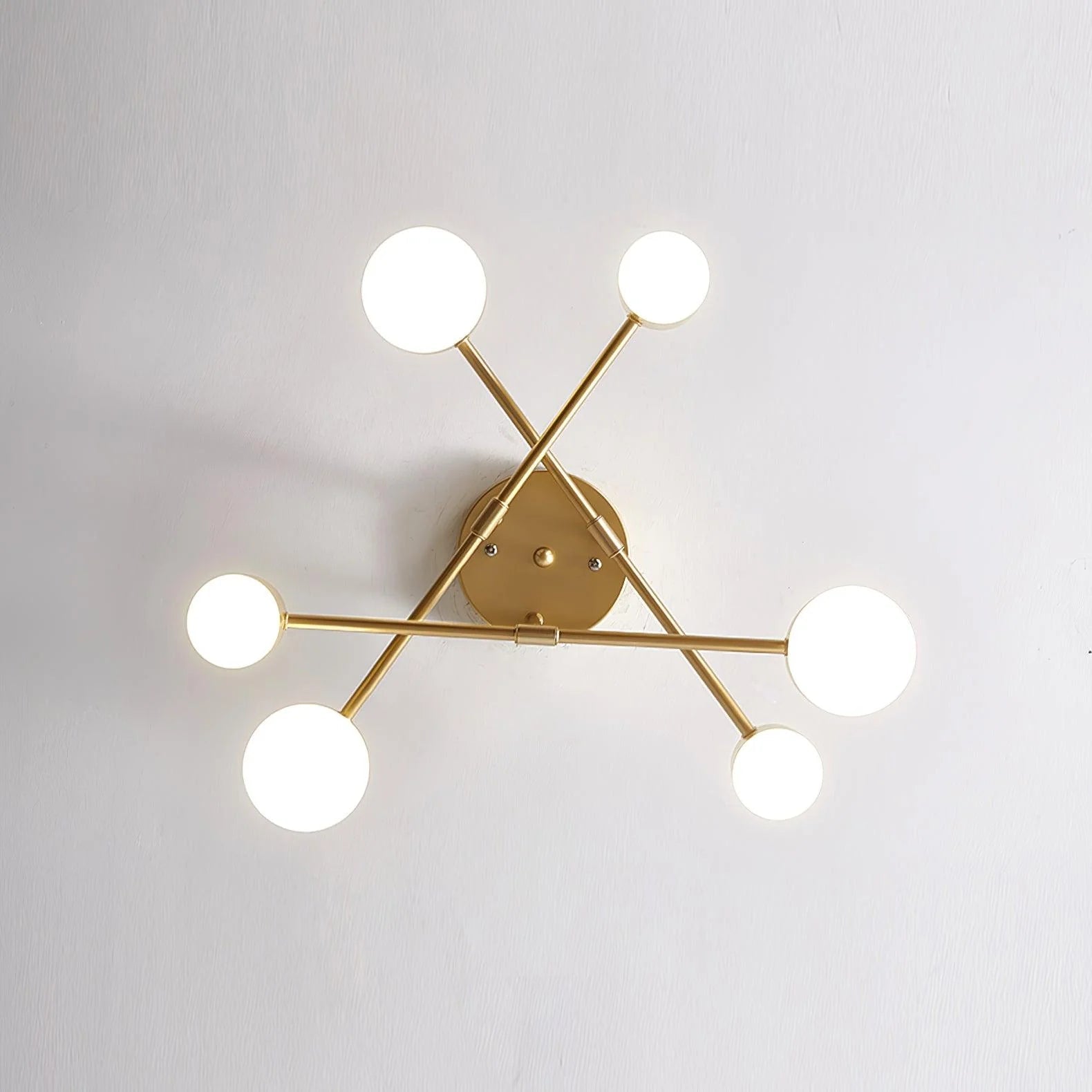 Nuova Luce da Soffitto Geometrica in Metallo
