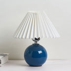 Lampada da Tavolo Ceramica Pieghettata Minimalista Nordica a 1 Luce