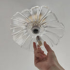 Lampada da soffitto in vetro a petalo elegante
